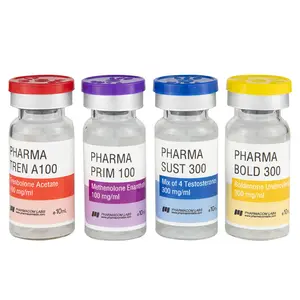 Design gratuito Custom Pharma Labs iniezione di farmaci vasca orale steroidi etichette per fiale da 10ml