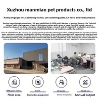 Arbre à chat avec maisonnette, plateforme de saut intégrée, griffoir en sisal et jouet pour chat, vente en gros à l'exportation