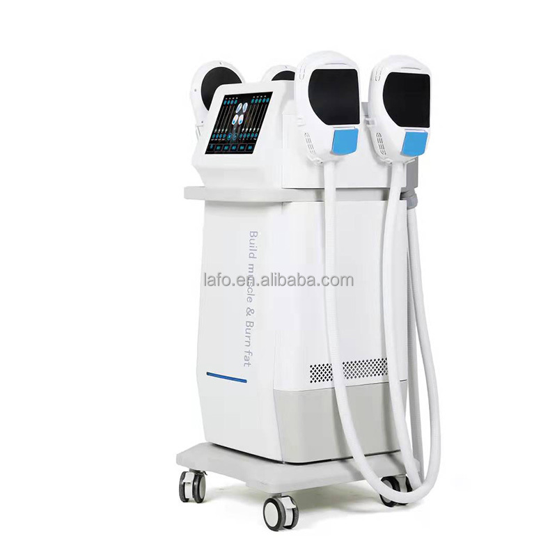 hottet sale 4 handles Electromagnetic muscle stimulator hiemt machine with RF