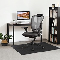 Tapis de sol en feutre antidérapant et imperméable pour chaise de bureau, adapté aux sols en bois dur