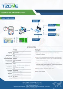 TT19SI veri kaydedici sıcaklık konum izci tarafından otomatik raporlar ve gerçek zamanlı uyarılar ile IoT izleme - Product Image 4