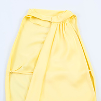 Robes longues en satin pour femmes, 2 coloris, dos ajouré, fermeture éclair, couleur unie, soyeuses, décontractées, mode été, style halter