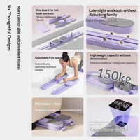 Tabla de Ejercicios Abdominales Ajustable, Portátil y Multifuncional, de Plástico EVA, para Adelgazar el Cuerpo, para Adultos, Resistente
