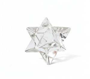 Figura de Estrella Merkaba de Cuarzo Transparente de Alta Calidad, Hecha a Mano, Ecológica, Arte Feng Shui Coleccionable para Sanación - Product Image 1