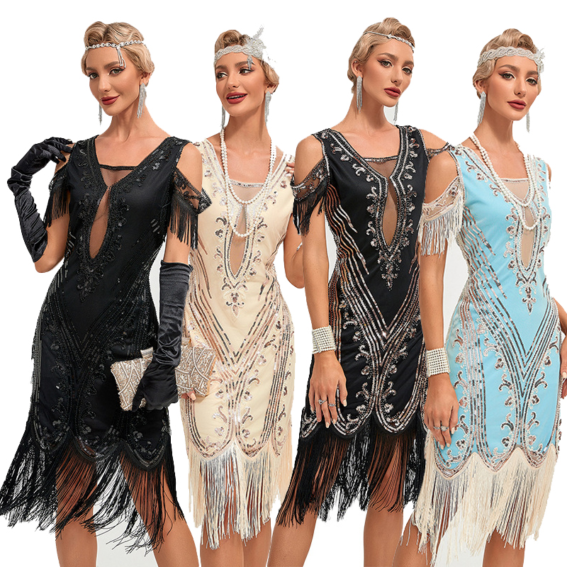 1920s Gatsby Dress - Elegant Flapper Cocktail attire