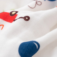 Custom Size Class 6 Layer Cotton Gauze Baby Bath Towel Blanket Soft Highly Absorbent Quick Dry Skin-Friendly 110*110cm 0-6 Years