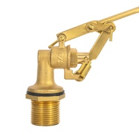 Vanne à flotteur entièrement en laiton réglable à boule de vente chaude de tour d'eau 3/4 "vanne de contrôle de niveau d'eau pour réservoir d'eau