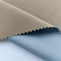 Tissu en cuir PU coloré pour vêtements ; Tissu tricoté résistant à l'abrasion et anti-moisissure ; Plusieurs couleurs en stock ; Échantillons de lots mixtes