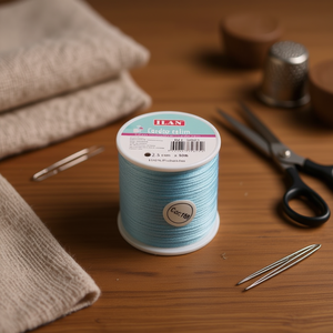 Filo per Cucito ILAN a Coda di Topo 2,5Cm X 50M Colore 18 Azzurro Baby per Artigianato - Product Image 3