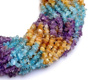 ลูกปัดชิปพลอยสีรุ้งลูกปัดหินหลายเม็ดสำหรับทำเครื่องประดับ - Product Image 2