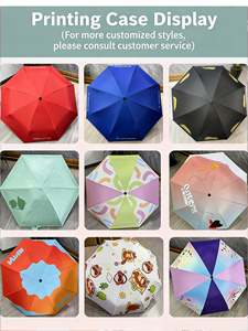 Parapluie <span class=keywords><strong>de</strong></span> voyage pliable en 3 sections, design coréen personnalisé, 12 baleines, 100 cm, entièrement automatique, protection UV, pour la pluie et le <span class=keywords><strong>soleil</strong></span>, <span class=keywords><strong>avec</strong></span> logo - Product Image 4