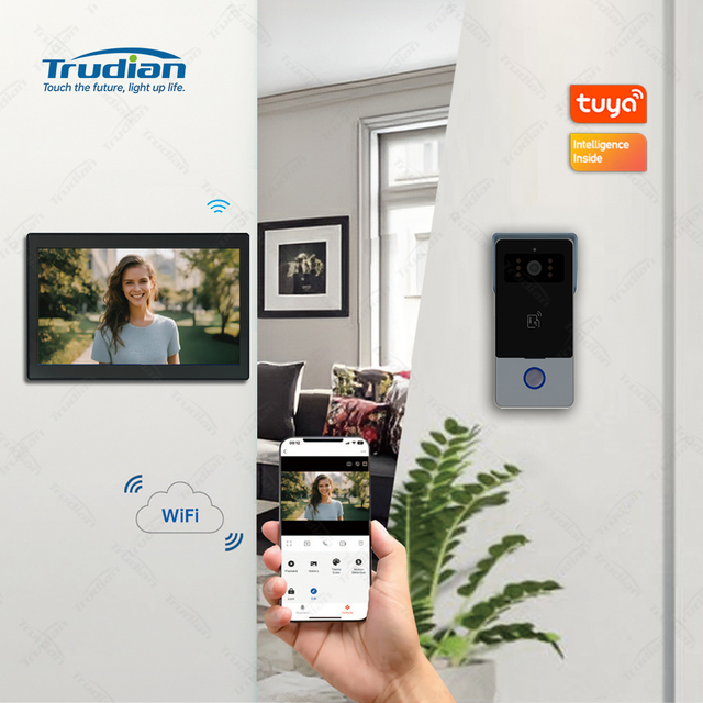 Smart Cheap Camera Doorbell Video Portero Inteligente Ip Motion Sensor House Video Door Bell Access Control Intercom With Screen