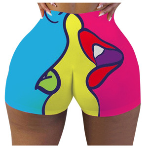 Venta al por mayor Bootylicious Summer Snack Shorts Conjuntos Nuevo Diseño Yoga Shorts Tallas Grandes Mujeres Biker Snack Shorts para Mujeres - Product Image 2