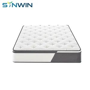 soft latex foam euro top new design sleep wholesale 7-zone pocket spring mattress