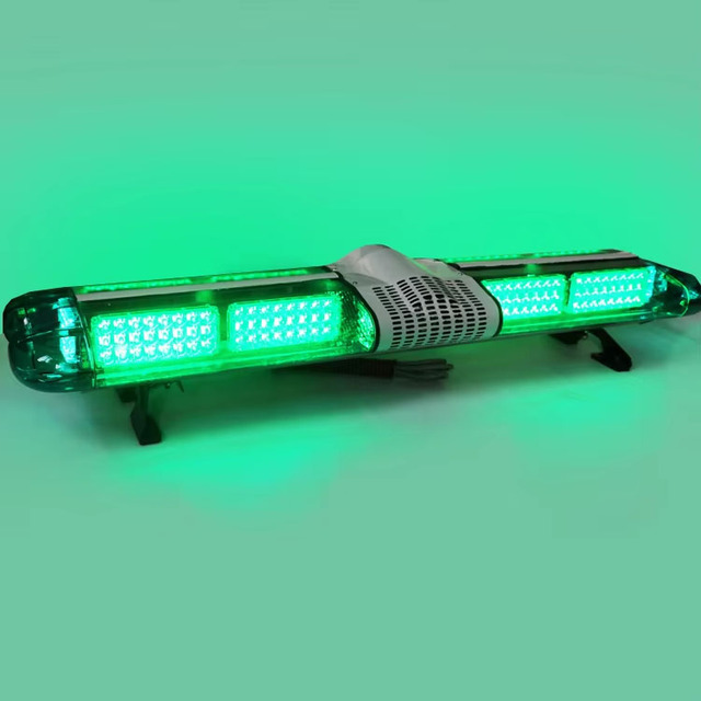 47inch LED Light Bar with Siren Horn Green Flashing Emergency Light for Emergency Truck Ambulance and Rescue Vehicles