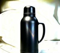 Poudre de pigment à effet holographique arc-en-ciel noir mat en aluminium pour la pulvérisation de revêtement de surface des thermos et des flacons sous vide