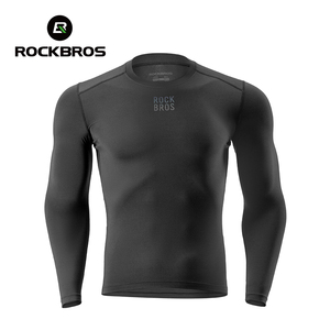 <span class=keywords><strong>Maglia</strong></span> Termica da <span class=keywords><strong>Ciclismo</strong></span> ROCKBROS, Maglietta a Maniche Lunghe, Intimo Sportivo Caldo, Leggero e Traspirante per Uomo - Product Image 1