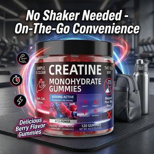 Private Label Creatine Monohydrate <b>Gummies</b> Jar for Post-<b>Workout</b> Recovery and Muscle Growth Support OEM ODM Factory - Product Image 4