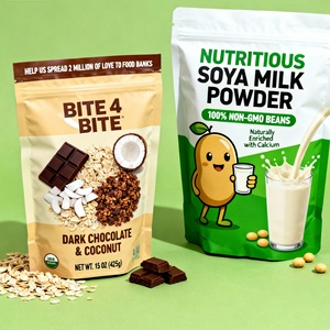 Tùy chỉnh phân hủy sinh học xuất khẩu đứng lên túi in kỹ thuật số bao bì thực phẩm túi bao bì Snack - Product Image 2