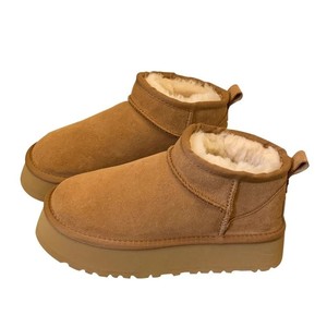 <span class=keywords><strong>Botas</strong></span> <span class=keywords><strong>de</strong></span> Nieve para Mujer con <span class=keywords><strong>Plataforma</strong></span> Alta, Zapatos Casuales Cómodos para Invierno, <span class=keywords><strong>de</strong></span> Lana y Cuero <span class=keywords><strong>de</strong></span> Alta Calidad OEM GG - Product Image 5