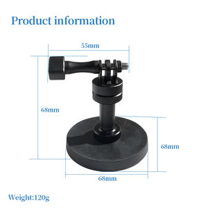 Usine professionnelle conception personnalisée CNC technologie support d'aimant en alliage d'aluminium Flexible pour caméras GoPro accessoires de caméra - Product Image 5