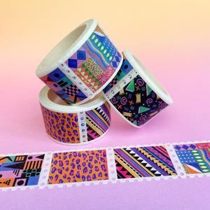 Faible QUANTITÉ MINIMALE DE COMMANDE personnalisé kpop perforé timbre-poste washi bandes et autocollants - Product Image 2