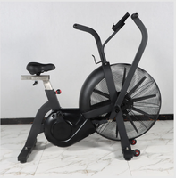 Bicicleta estática de aire de acero comercial de alta calidad para ciclismo indoor - Bicicleta de ventilador de alta resistencia con pantalla LCD, asiento ajustable y portátil para gimnasio