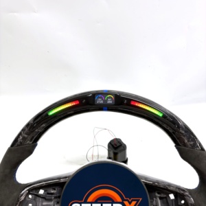 Volante de Repuesto Directo para <span class=keywords><strong>VW</strong></span> GTI, Compatible con Golf MK7, Sagitar, Sportsvan, Teramont, Scirocco B8, en Fibra de Carbono Forjada - Product Image 4