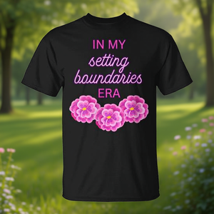 Camiseta con estampado de flores rosas de In My Setting Boundaries Era - Product Image 3