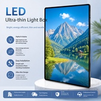 Boîte à lumière LED portable et écran d'affichage numérique pour la publicité en salon professionnel et l'utilisation extérieure en vitrine de magasin