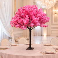BL-AT34 1,20m 1,50m Weißer Künstlicher Kirschblüten-Tischbaum als Blumen-Centerpiece für Hochzeitsfeiern und Bankett-Tischdekoration