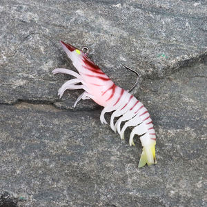 Esche Morbide in PVC a Forma di Gamberetto per Bass, Trota, Tilapia - Uso in Fiume, Lago e Acqua Salata con Amo - Product Image 3