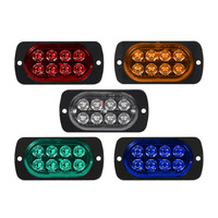 Lumière stroboscopique d'avertissement LED de vente chaude transfrontalière 12-24V Slim 8LED lumière latérale lumière de porte de camion de camion
