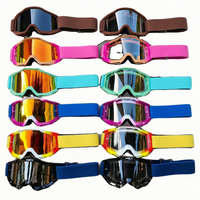 Nouvelles Lunettes de Moto, Lunettes de Sport pour Casque, Lunettes Personnalisées MX BMX Dirt Bike Tout-Terrain ATV, Lunettes Translucides pour Motocross