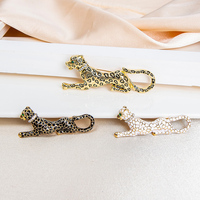 Broches de luxe vintage en émail noir et blanc motif animal effet goutte d'huile, broches léopard, accessoires pour femmes et hommes