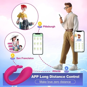 Massaggiatore Wireless per Slip Femminili con Doppia Vibrazione per Punto G e Clitoride, Giocattolo Sessuale <span class=keywords><strong>a</strong></span> Lunga Distanza in Morbido Silicone Impermeabile Ricaricabile - Product Image 2