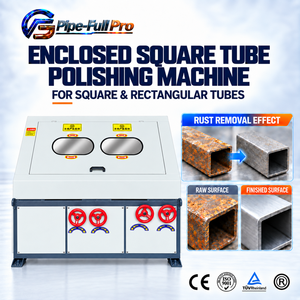 Máquina pulidora de tubos cuadrados multiusos para la preparación de superficies de canales de construcción, hierro angular y barras planas - Product Image 1