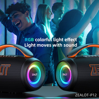 Subwoofer ile bağnaz 60 60W hoparlör, RGB ışık ile IPX6 su geçirmez hoparlör, EQ, AUX, TF, USB açık için kolu ile, parti