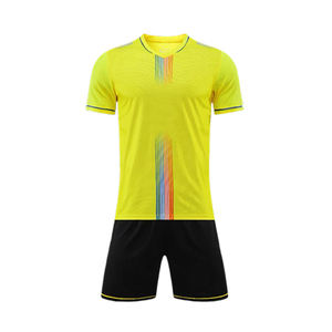 Toptan özel ucuz yetişkinler için futbol üniformaları 100% Polyester futbol formaları nefes futbol forması setleri erkekler - Product Image 2