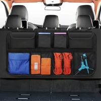 Çıkarılabilir Oxford Kumaş Asılı Oto Saklama Çantası Çok Cepli Polyester 101x45cm Araba Koltuğu Düzenleyici Arka