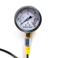 Pression hydraulique pour kit de couplage 40MPA 6000PSI avec 1 manomètre, 1 pour tuyau et 2 raccords pour pièces d'excavatrice