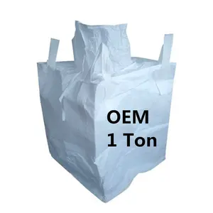 EGP OEM U-Panel design FIBC ton jumbo big bag top spout bottom flat 1m3 bulk super sack pp woven bag