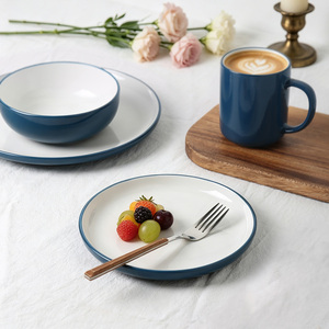 <span class=keywords><strong>Service</strong></span> de <span class=keywords><strong>vaisselle</strong></span> en céramique classique, assiettes, bols et tasses en grès pour la famille, restaurant, fête, banquet, <span class=keywords><strong>service</strong></span> pour 4 personnes, vert <span class=keywords><strong>bleu</strong></span> - Product Image 3