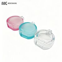Flacon compte-gouttes en verre dépoli de 20 ml, emballage de sérum rond plat Macaron pour soins réparateurs de la barrière cutanée