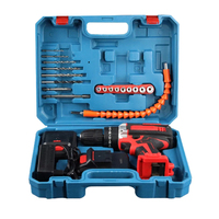 Ensemble perceuse à percussion et visseuse sans fil portative à batterie lithium, mini perceuse, kit de tournevis 12V/18V/36V, qualité industrielle
