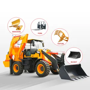 New Design 4 Wd Cheap Backhoe Loader Luxury Edition Factory Direct Sales Loader Backhoe with Price Mini Articulated