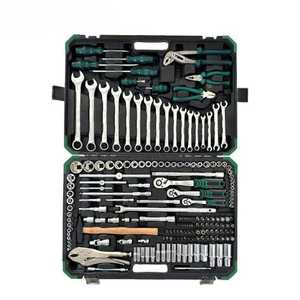 Ensemble d'outils en acier inoxydable de 142 pièces avec douilles <span class=keywords><strong>Torx</strong></span> et étoiles dans un coffret rigide pour la réparation de voitures européennes et américaines - Product Image 2