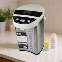 Thermos électrique en acier inoxydable isolé, bouilloire à eau chaude 4L-6L, arrêt automatique, verrou de sécurité, contrôle numérique, bouilloire à eau chaude pour la maison