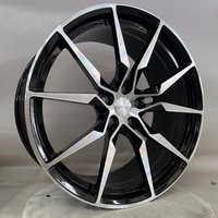 Sur mesure 12000T Forgé |   Norme DOT |   Jantes multi-branches noires brillantes usinées pour Audi A6 A7, MOQ 4 S1-00048 18-24