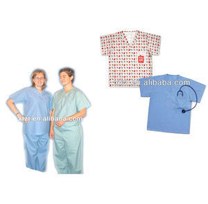 ชุดสครับผ่าตัดแบบใช้แล้วทิ้ง,ชุดสูทชุดเสื้อและกางเกงสำหรับโรงพยาบาล - Product Image 3
